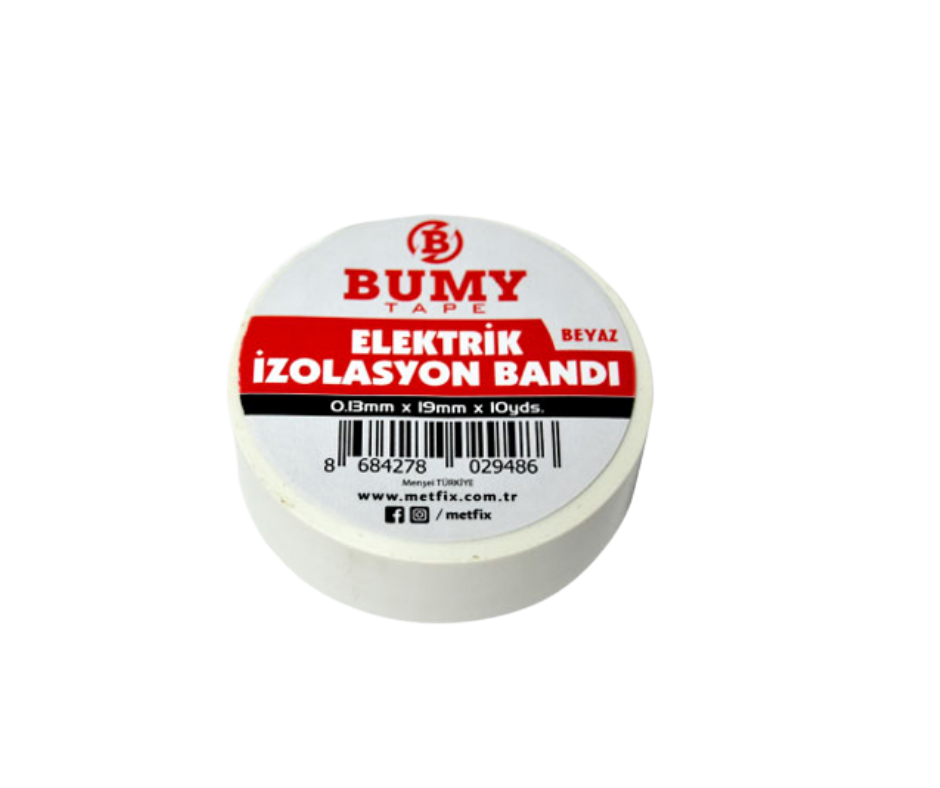 BUMY MFX9486 ELEKTRIK IZOLASYON BANDI BEYAZ 0.13 MM X 19 MM X 10 YDS